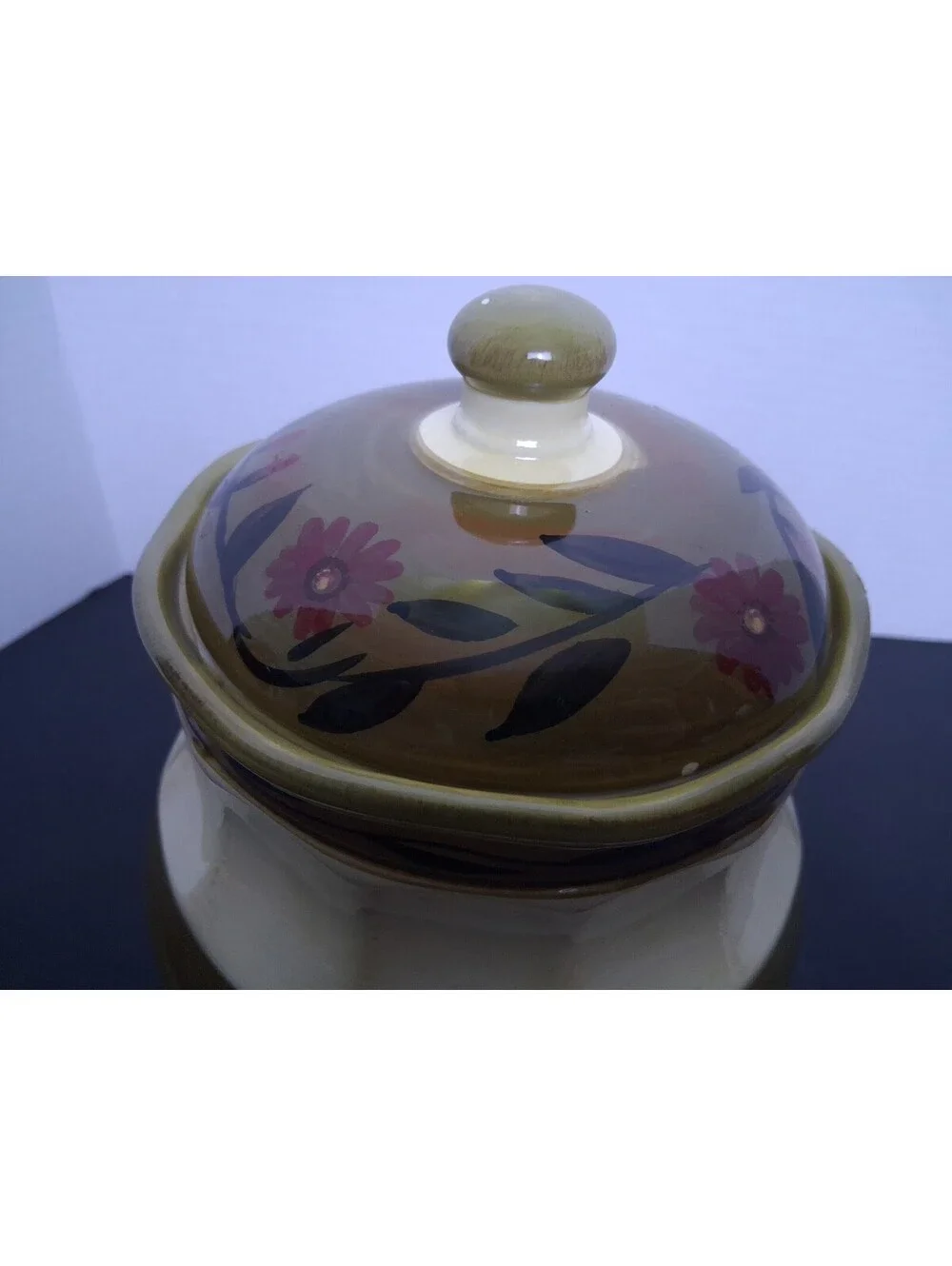 Certified International Margaret LeVan Sunflower Ceramic Kitchen Canister Jar 8